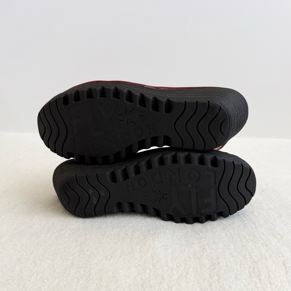 Fly London Multicolor Elastic Strap Wedge Sandals - Picture 8 of 8